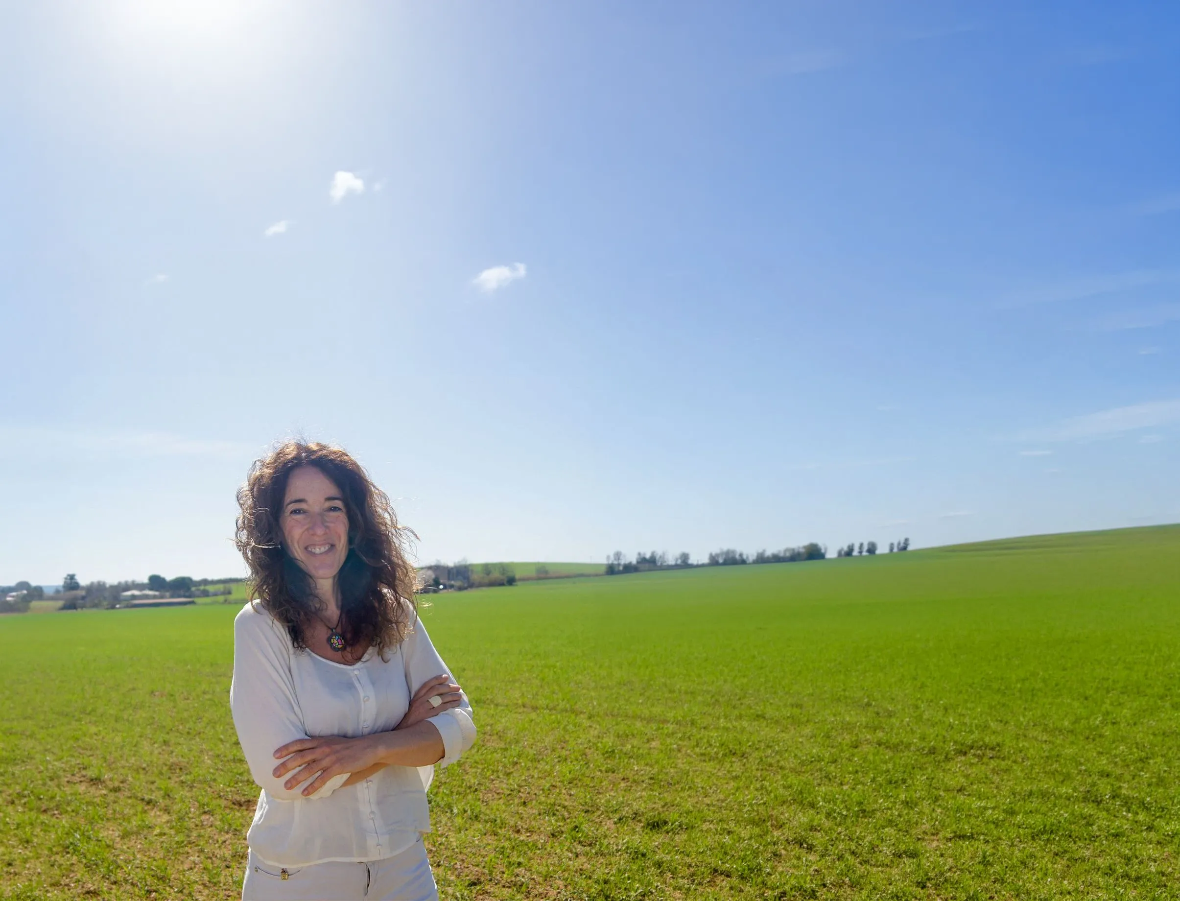 Laura Isabel Arranz en el campo